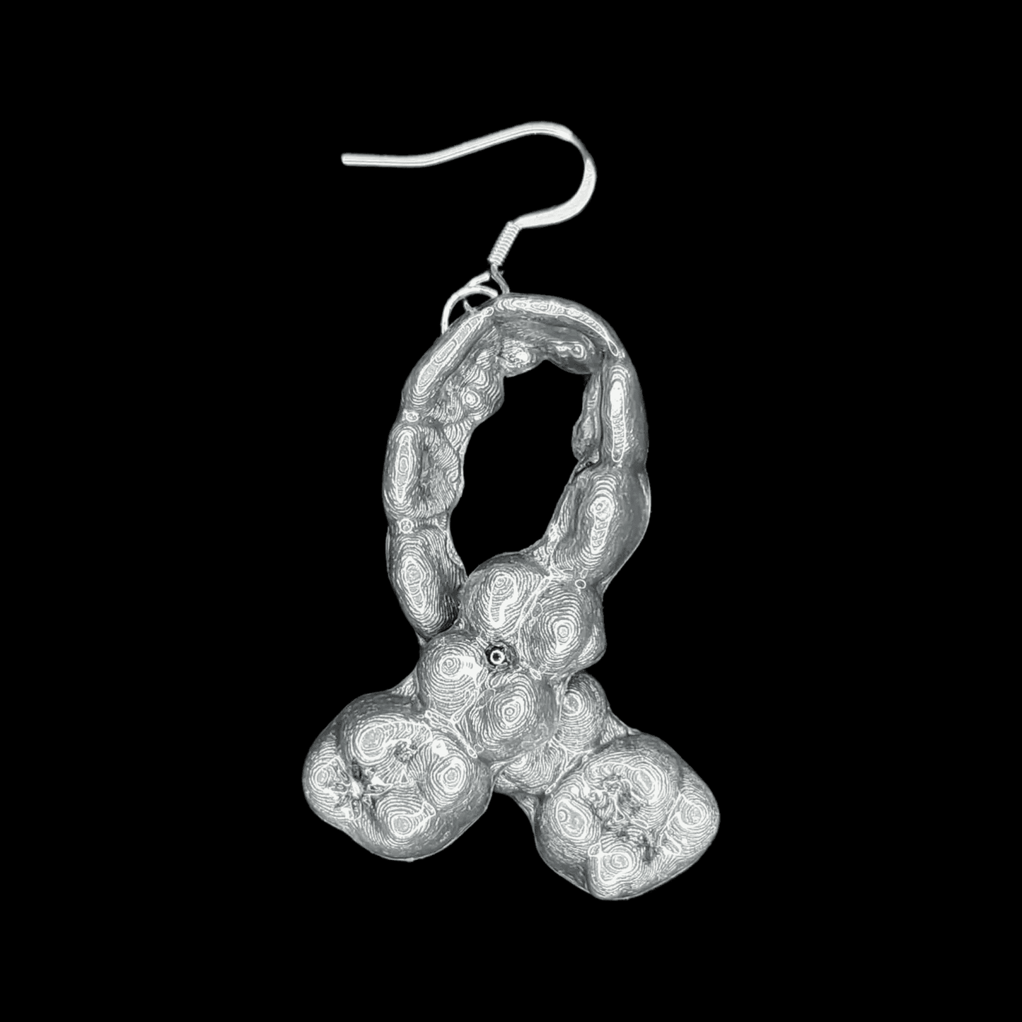 Metallic Grey Earring - FB00106