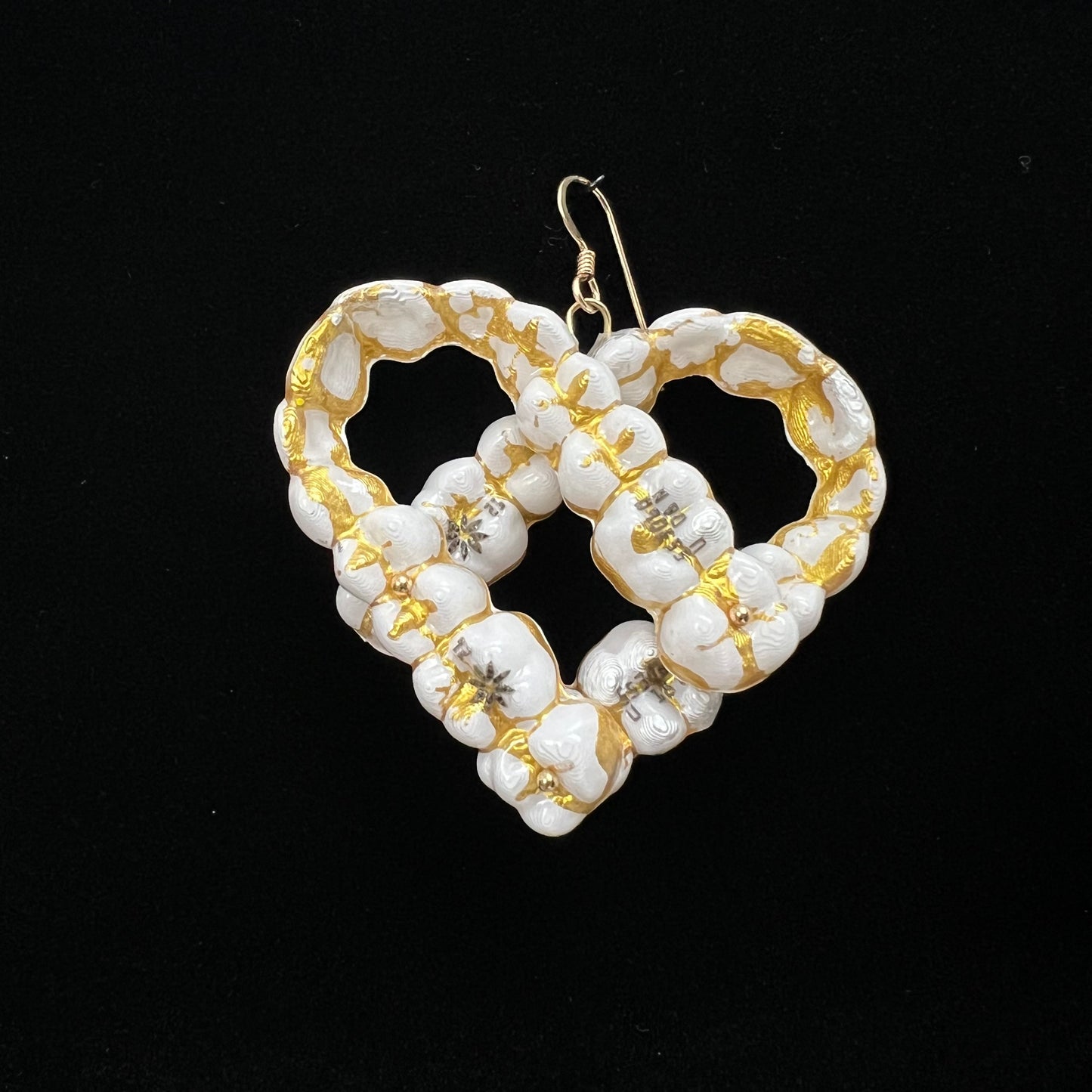 White & Gold Earring (Single) - FB00120