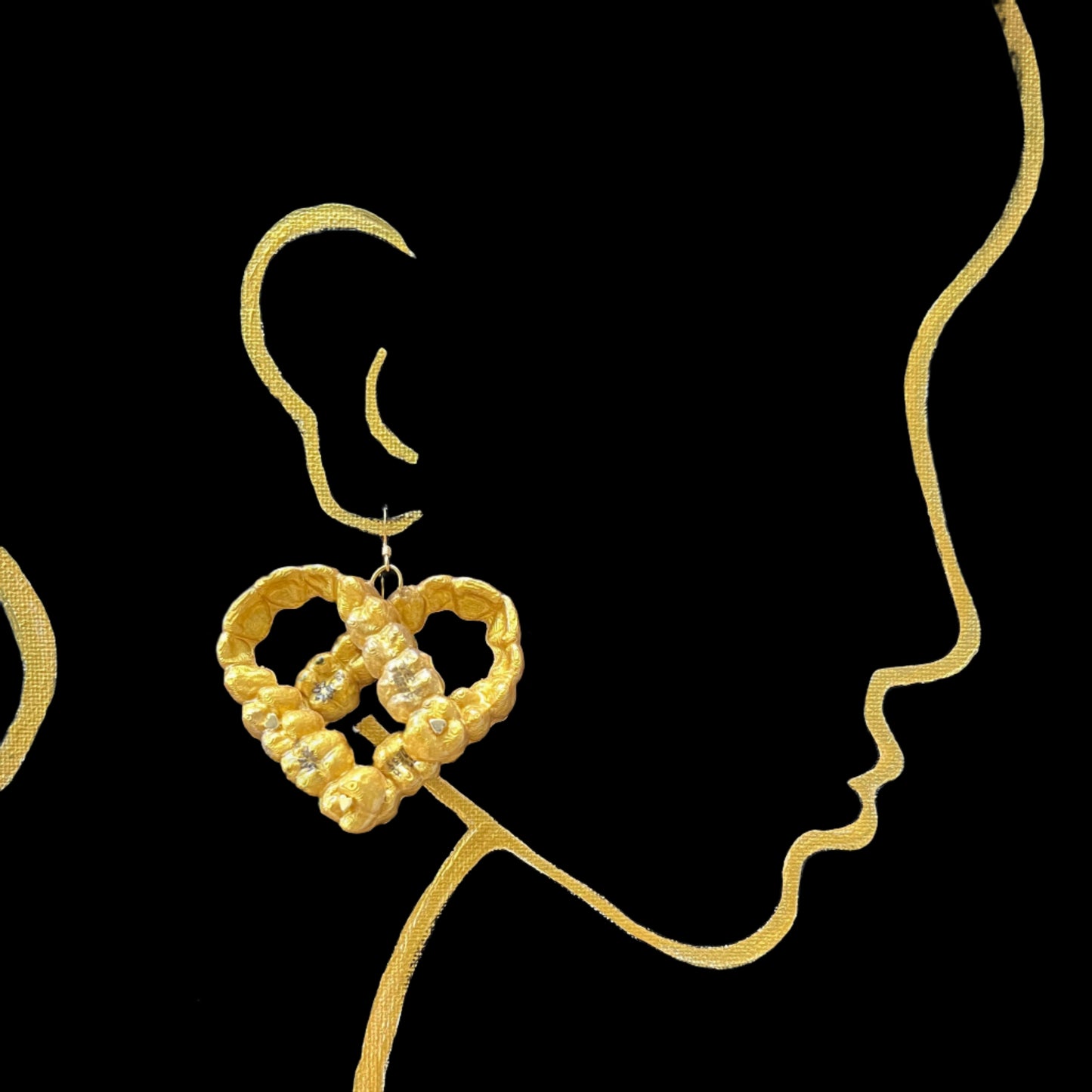 Gold Earring (Single) - ST00124