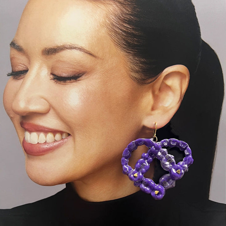 Purple Earring - FB00063