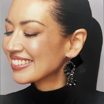 Black Earring (Single) - ST00109