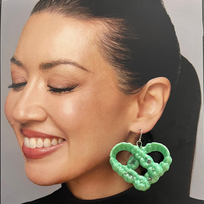 Pastel Green Earrings (Pair) - ST00334 & ST00340