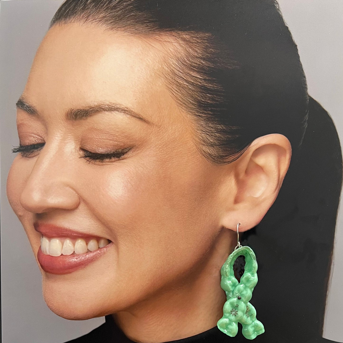 Pastel Green Earrings (Pair) - ST00334 & ST00340