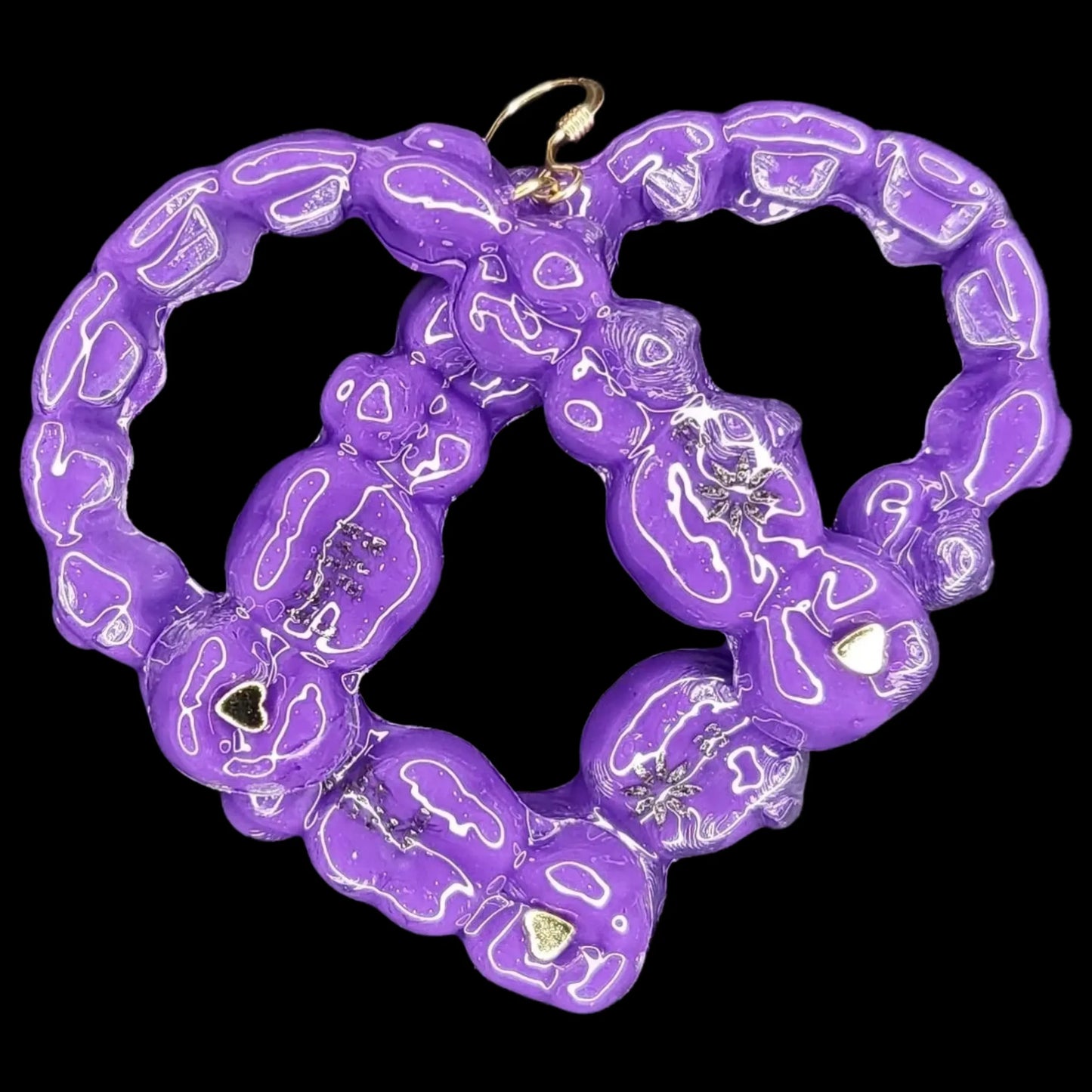 Purple Earring - FB00063