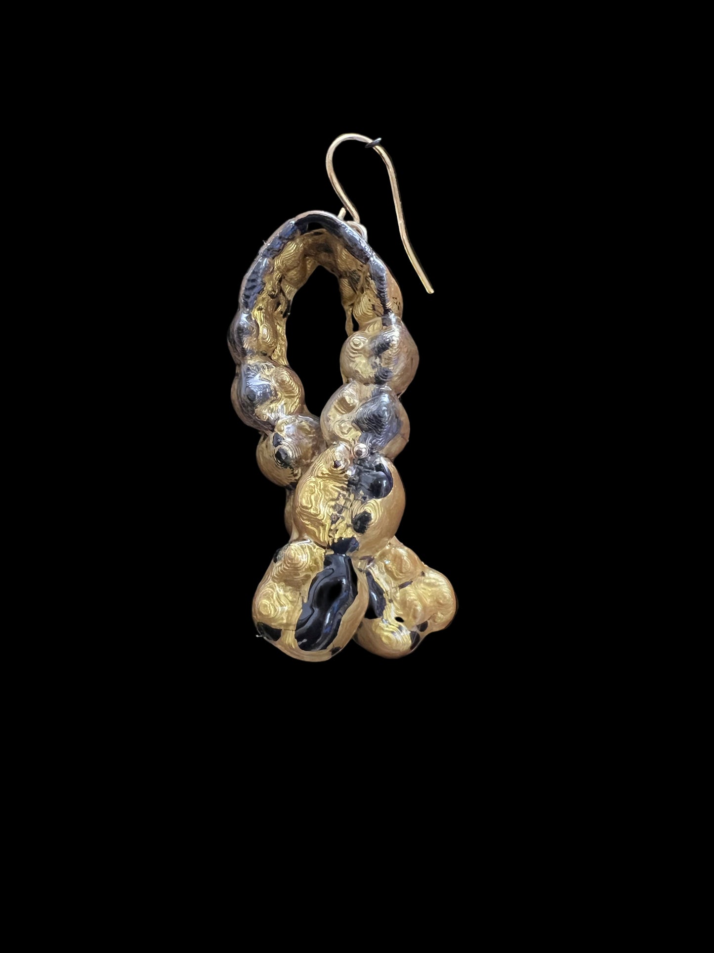 Black & Gold Earrings (Pair) - FB00049 & FB00050