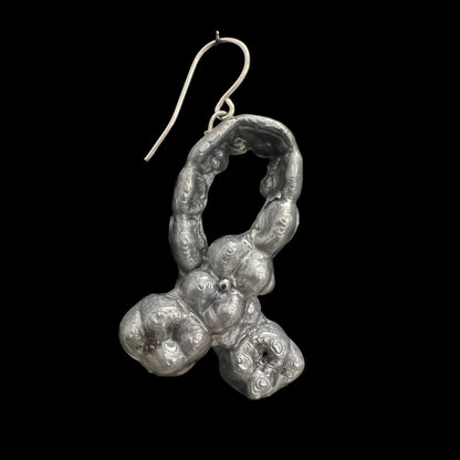 Metallic Grey Earring - FB00106